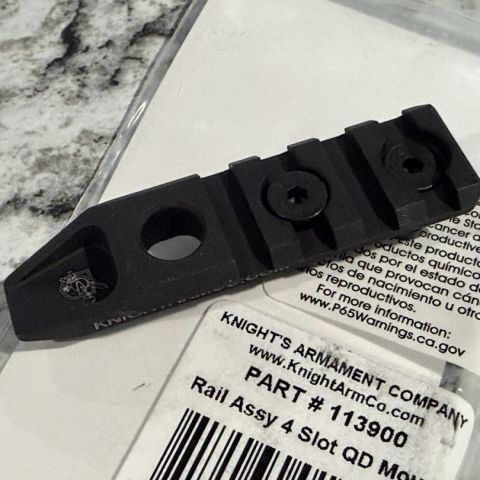 KAC 4 Slot MLok Rail w/ QD