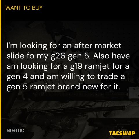 Looking for g26 g5 slide