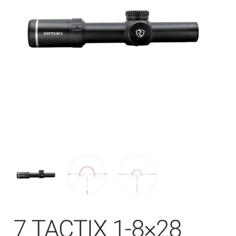 Riton X7 Tactix 1-8x28 FFP