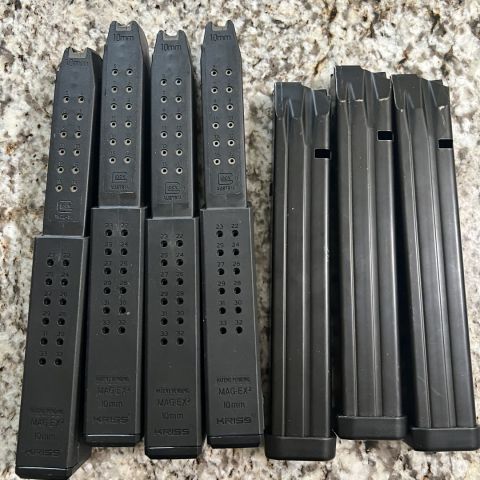 B&T APC45 Glock Kriss 10mm mag