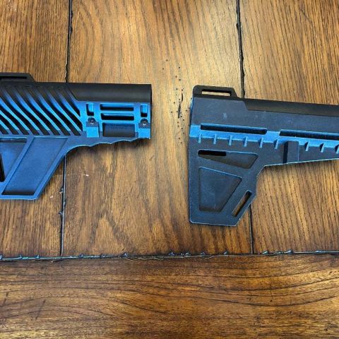 2 Arm blade pistol braces