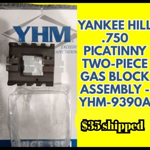 2 piece Picatinny Gas Block