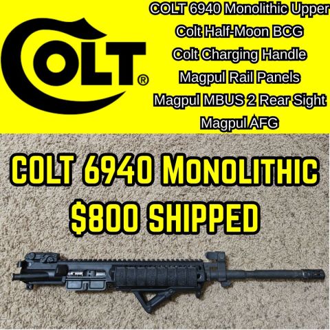 COLT 6940 Monolithic Upper 
