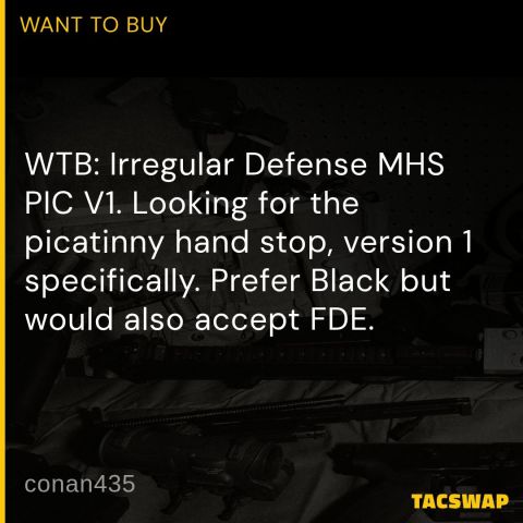 Irregular Defense hand stop