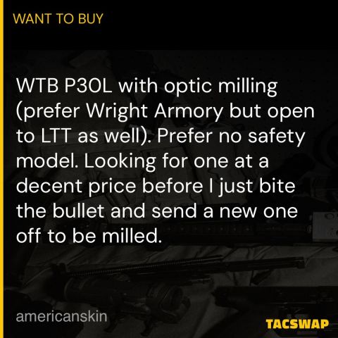 WTB: HK P30L Optic Cut