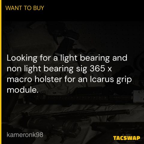 Sig 365 x macro Icarus holster