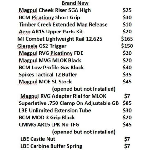 BCM, Midwest, Magpul, Tango