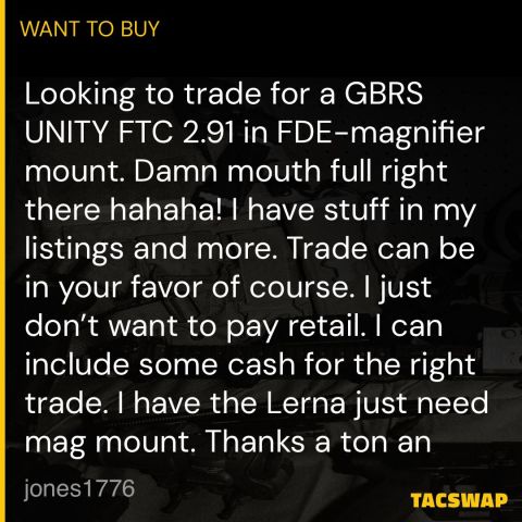 FDE GBRS UNITY FTC 2.91