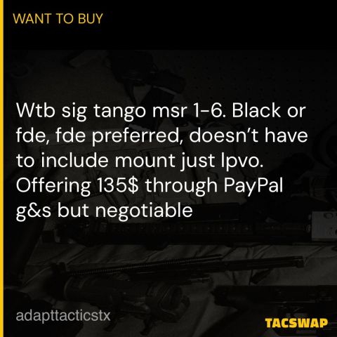 Wtb sig tango msr 1-6 