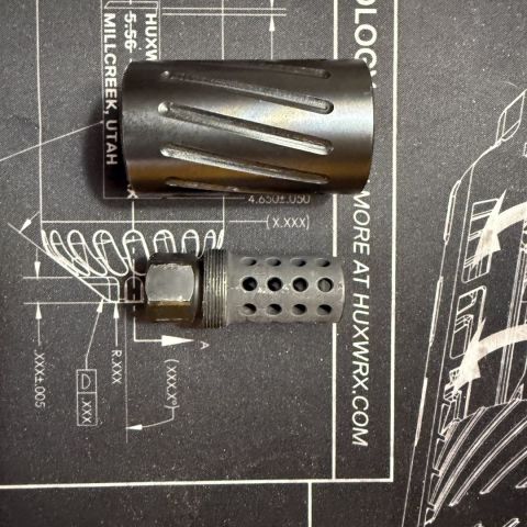 1/2x28 blast can with muzzle d