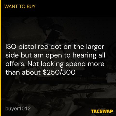 WTB pistol red dot