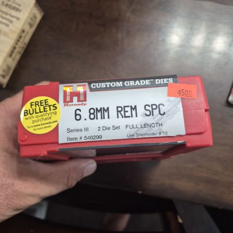 Hornady 6.8 rem spc dies