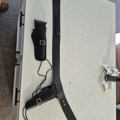 Leather Cowboy action belt