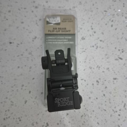 Ar rear flip up sight