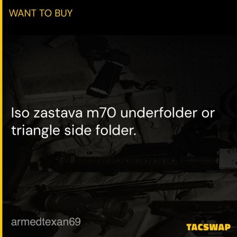 Iso Zastava m70 underfolder
