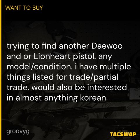 WTB: Daewoo DP51/Lionheart LH9