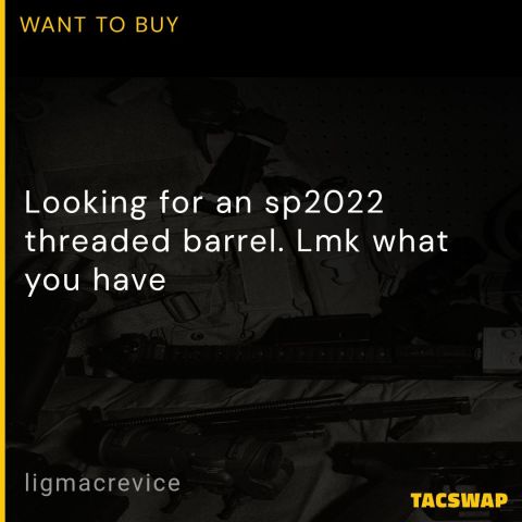 Sig SP2022 Threaded Barrel