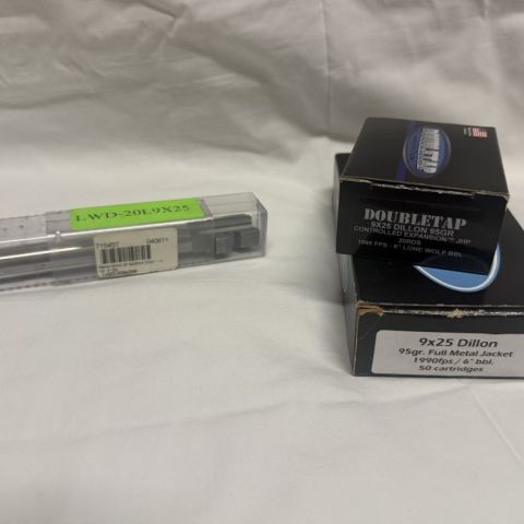 9x25 Dillon Barrel, Ammo
