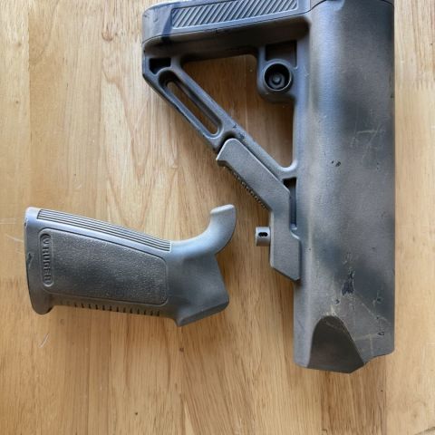 Stock and pistol grip