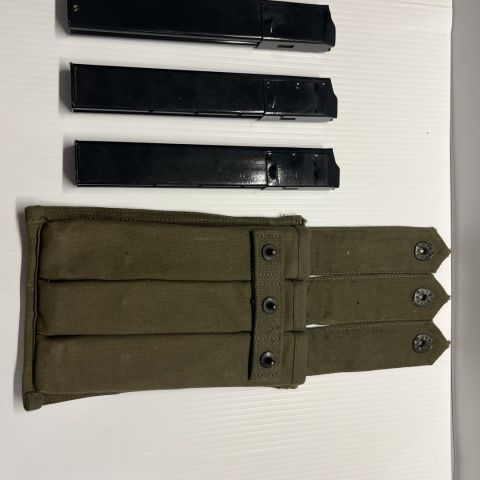M3 Grease gun mags with pouch 