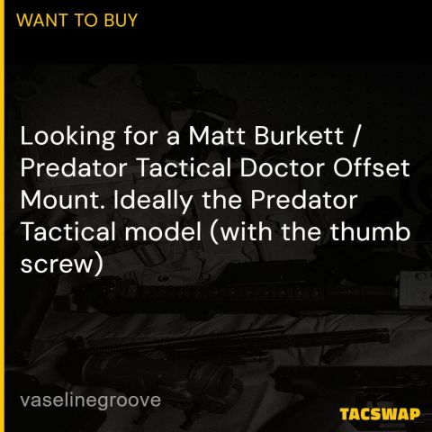 Burkett Predator Doctor Mount 