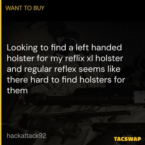 Fn reflex xl left handed hols