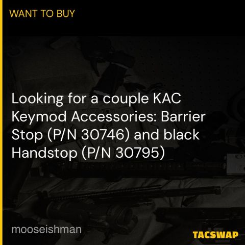 WTB KAC Keymod Accessories