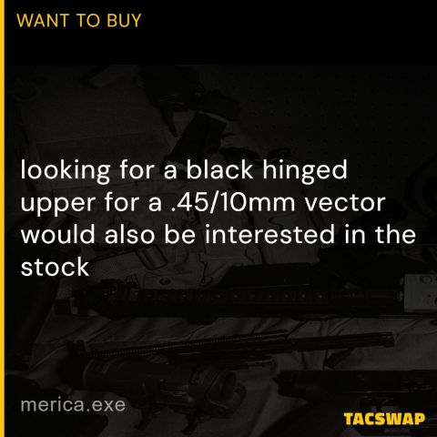 Vector Hinged Upper black .45