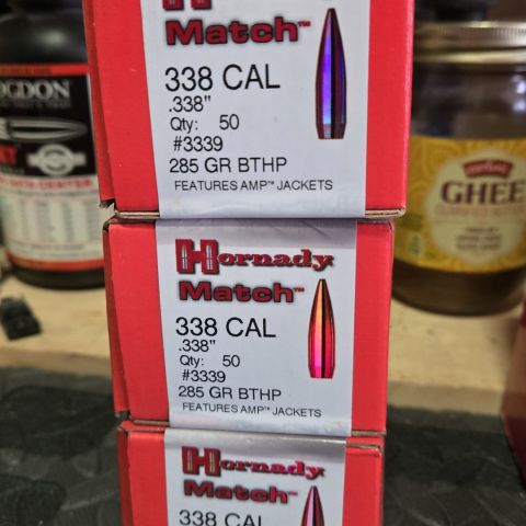 Hornady Match .338 285gr BTHP