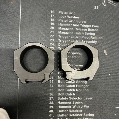 Seekins 34mm 1.00” rings