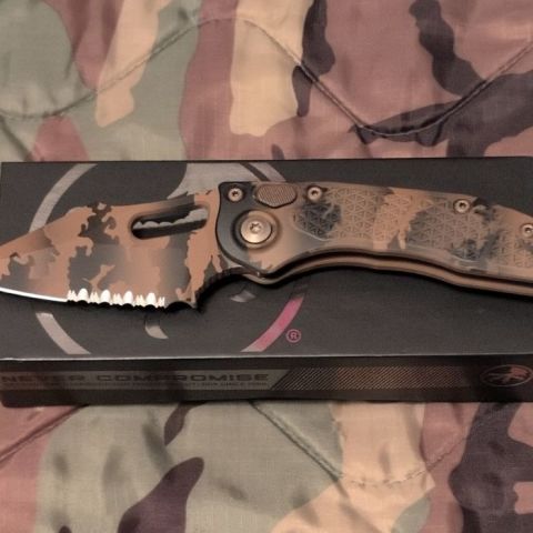 Microtech Stitch Coyote Auto