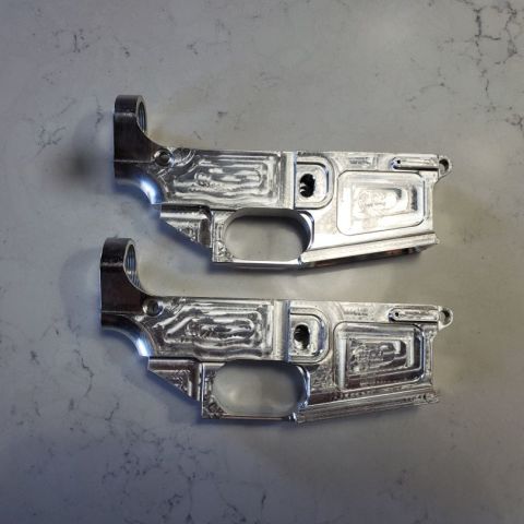 Two (x2) Billet 80% Lowers 