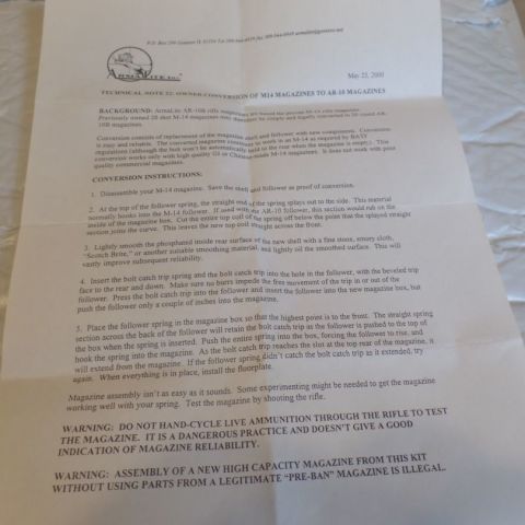 ARMALITE AR-10 Magazine