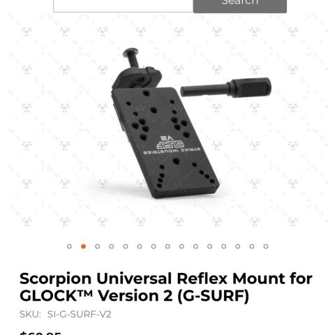 S.I Glock surf mount sights 