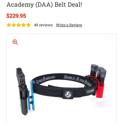 USPSA BELT/RIG M&P M2.0