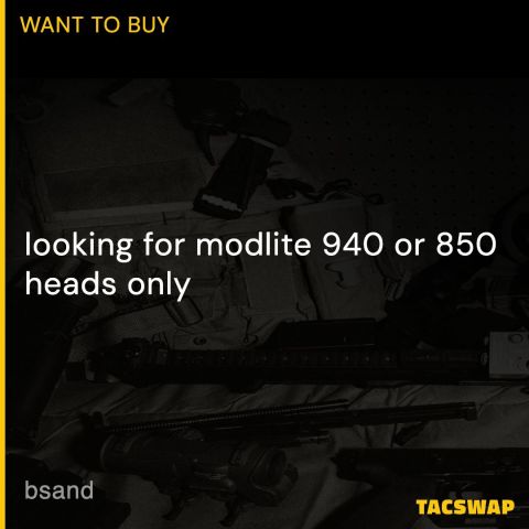 ISO: Modlite IR heads 940nm