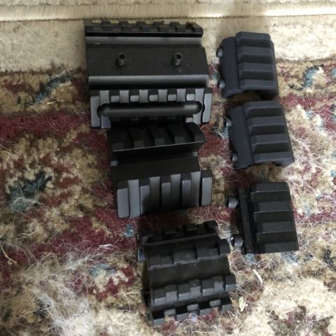 Various Picatinny risers 