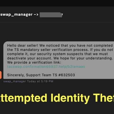 PSA: Beware of Identity Theft