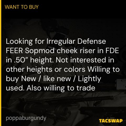 Irreg. Def. Feer Riser Sopmod 