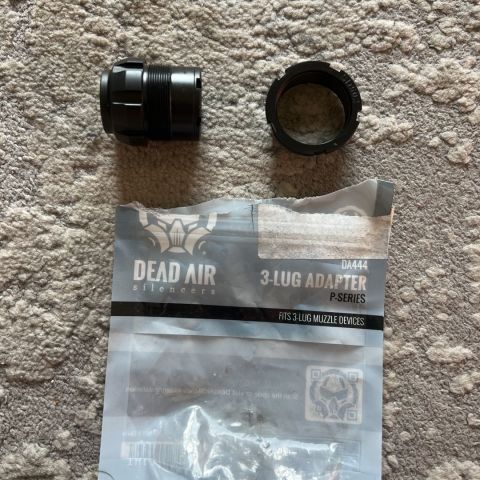 Dead Air 3-lug and adapter 