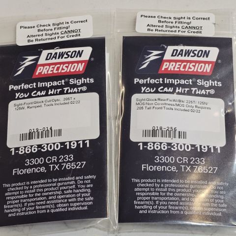 Dawson Sight Set for Glock MOS