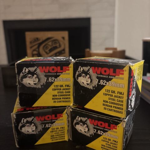 Wolf 7.62x39 Steel case FMJ
