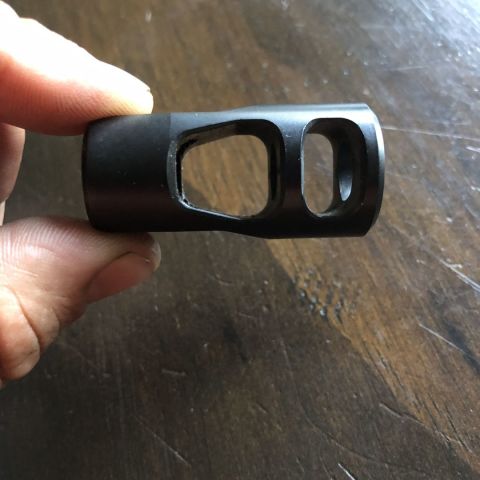 Slr dual port Akm muzzle brake