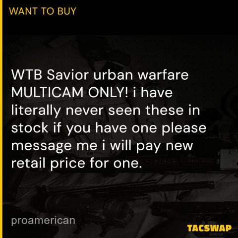 Savior urban warfare MULTICAM