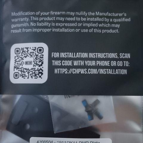 Kimber 2k11 rmr plate