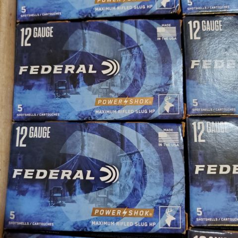 Federal 12ga shotgun slugs 1oz