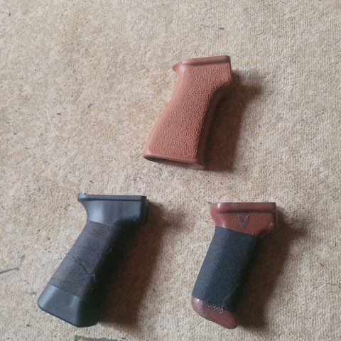 AK grips and muzzle brake