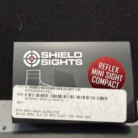 Shield Mini GLS FDE 4MOA NIB