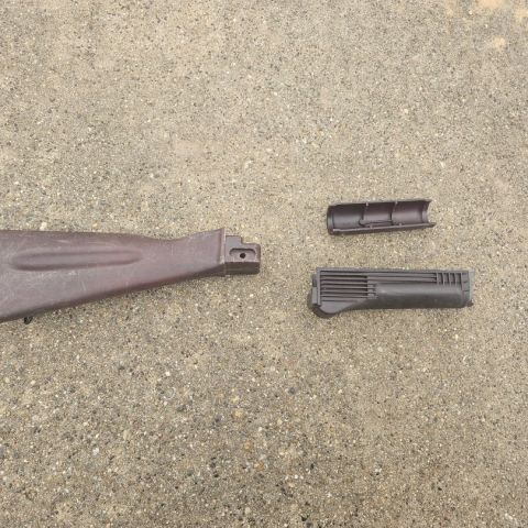 AK-74 Plum handguard and stock