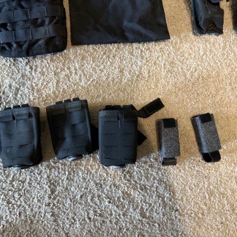 Black Molle Pouches